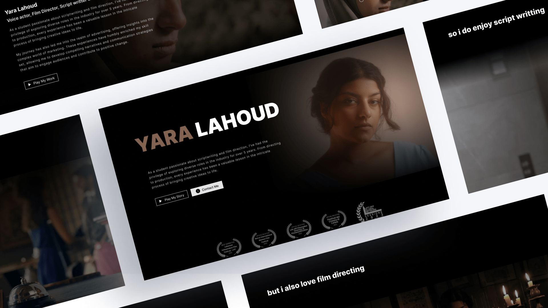 Yara Lahoud - Voice Actress Website design